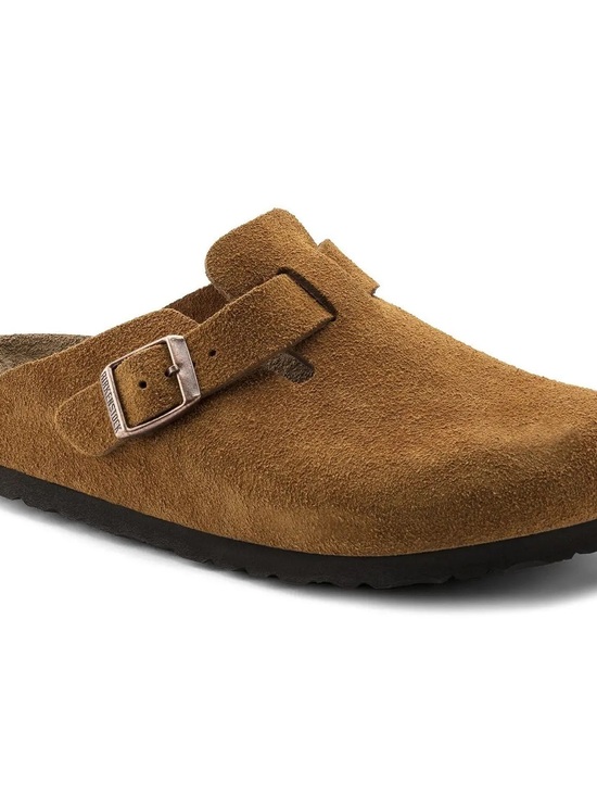 Birkenstock Other - Birkenstock Boston Suede Clog Soft Footbed - Mink